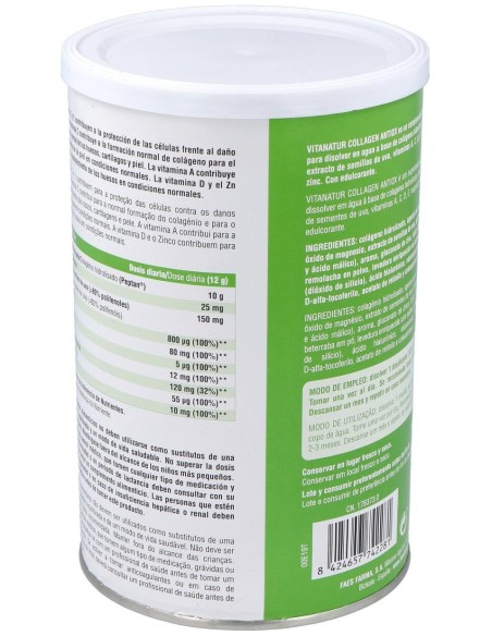 Vitanatur Colágeno Antioxidante Plus, 360 G