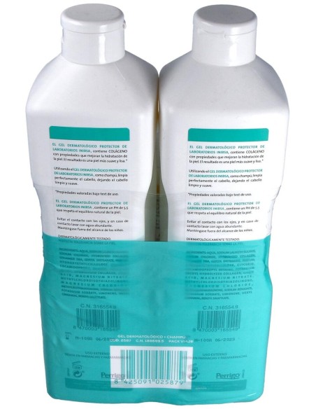 Pack Inibsa Gel Dermatológico + Champú Suave, 3 Uds