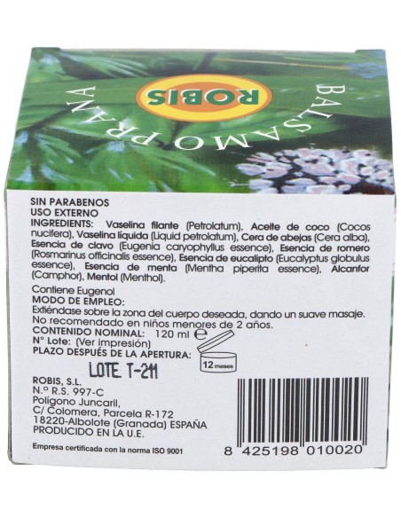Robis Balsamo Prana Profesional 120G