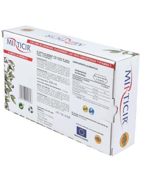 Robis Mirticir 20 Ampollas