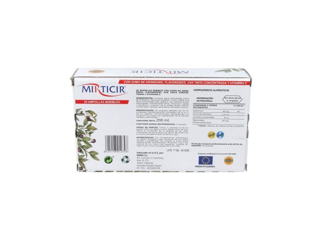 Robis Mirticir 20 Ampollas