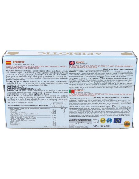 Robis Apibiotic 20 Ampollas
