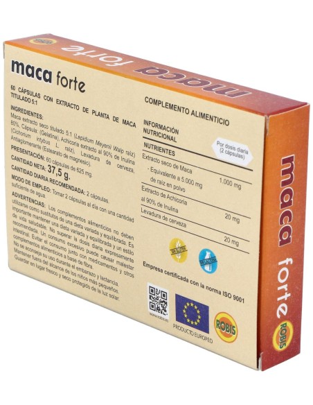 Robis Maca Forte Megadosis 5000Mg 60Caps