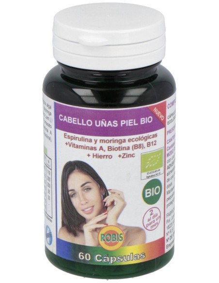Robis Cabello Uñas Piel Bio 60Caps