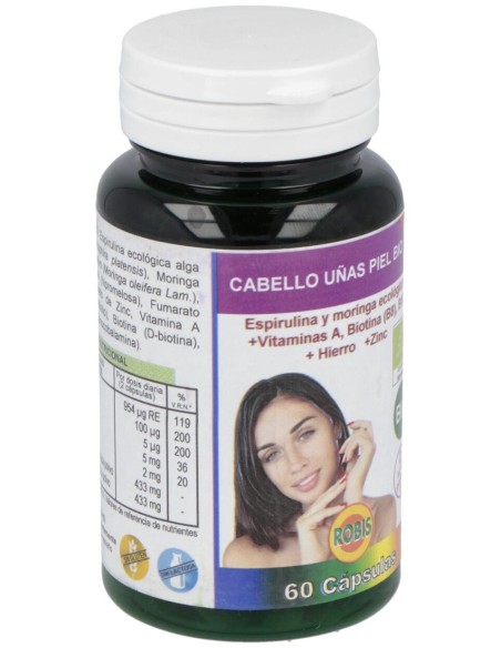 Robis Cabello Uñas Piel Bio 60Caps
