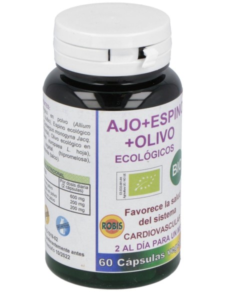 Robis Ajo+Espino+Olivo Ecológicos 60Caps