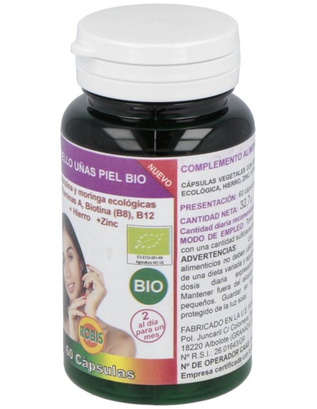 Robis Cabello Uñas Piel Bio 60Caps