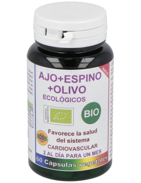 Robis Ajo+Espino+Olivo Ecológicos 60Caps