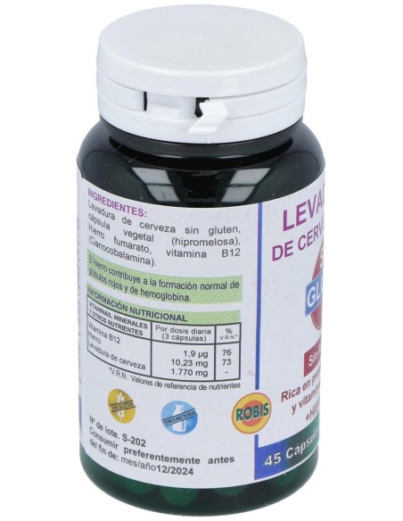 Levadura De Cerveza Forte Sin Gluten 45Cap.