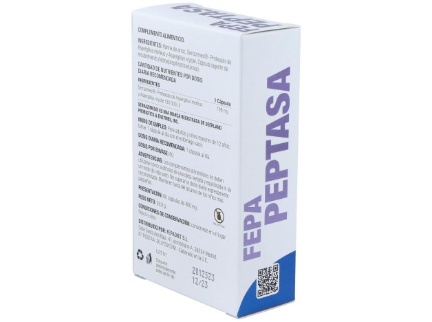 Fepa-Peptasa 130.000Ui 60Cap.