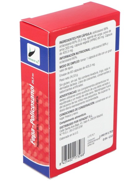 Fepadiet Policosanol 99 60 60Caps