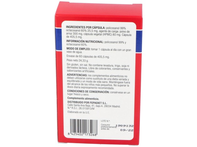 Fepadiet Policosanol 99 60 60Caps