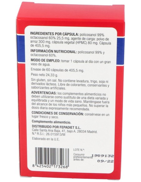Fepadiet Policosanol 99 60 60Caps