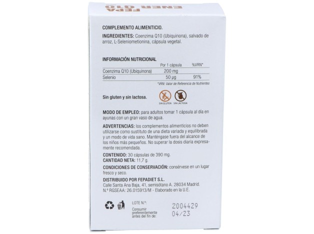 Fepadiet Q10 200Mg + Seleniometionina 30Caps