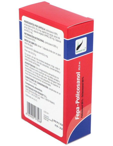 Fepadiet Policosanol 99 60 60Caps