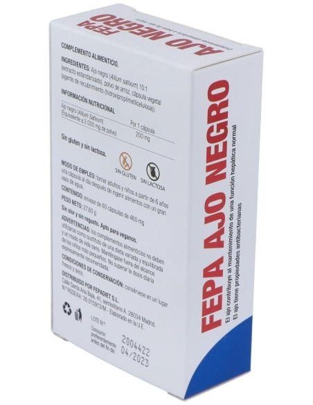 Fepa-Ajo Negro 2000Mg. 60Cap.