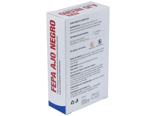 Fepa-Ajo Negro 2000Mg. 60Cap.