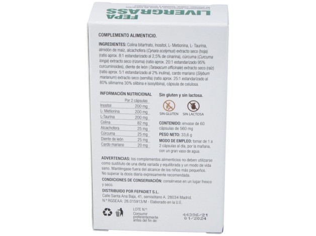 Fepadiet Fepa-Livergrass 60Caps