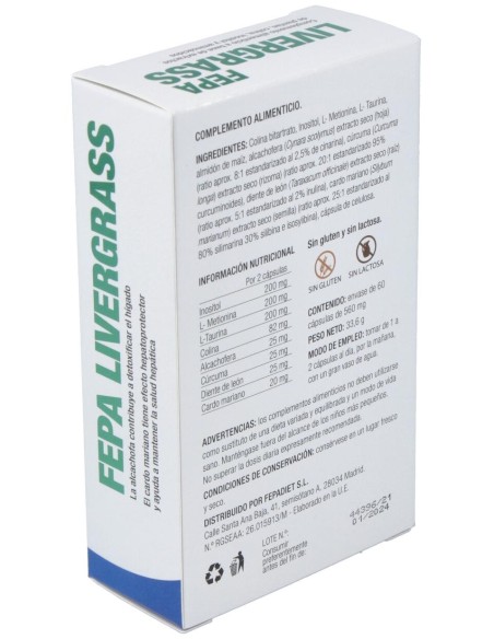 Fepadiet Fepa-Livergrass 60Caps