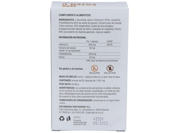 Fepadiet Fepa Ester C 800Mg Liposomado 60Caps