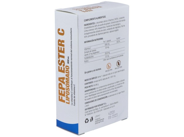 Fepadiet Fepa Ester C 800Mg Liposomado 60Caps