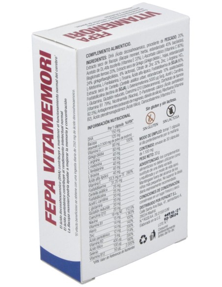 Fepadiet Fepa Vitamemori 30Caps