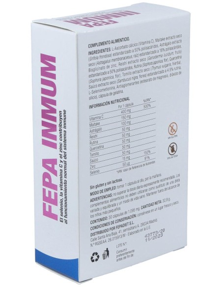 Fepadiet Inmum 30Caps