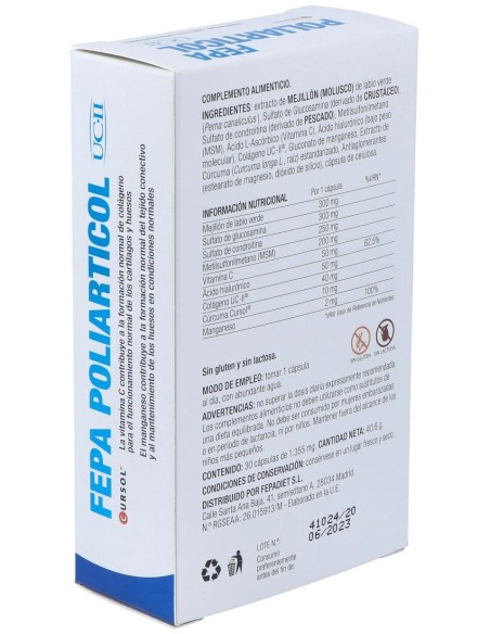 Fepadiet Fepa Poliarticol Uc-Ii 30Caps