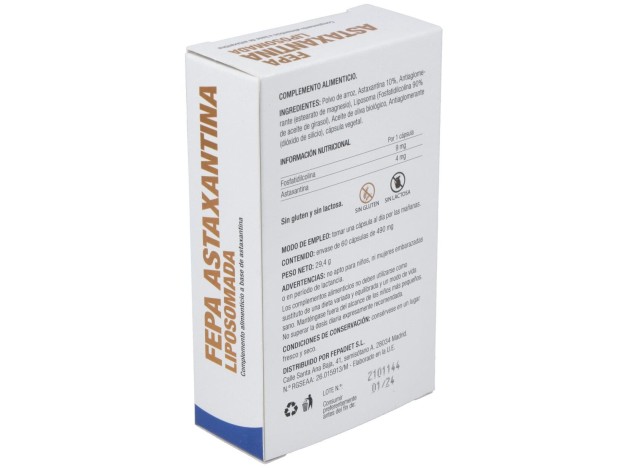 Fepadiet Fepa-Astaxantina Liposomada 60Caps