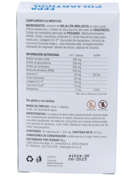Fepadiet Fepa Poliarticol Uc-Ii 30Caps