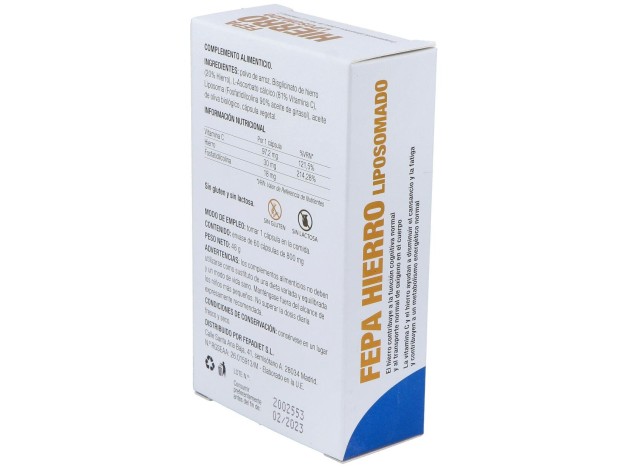 Fepadiet Hierro Liposomado 30Mg 60Caps