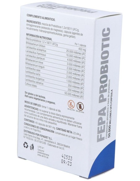 Fepadiet Fepa-Probiotic 40Caps
