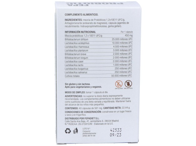 Fepadiet Fepa-Probiotic 40Caps