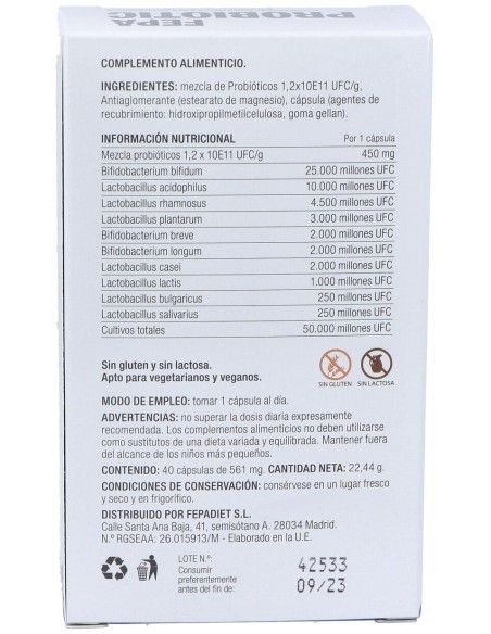 Fepadiet Fepa-Probiotic 40Caps