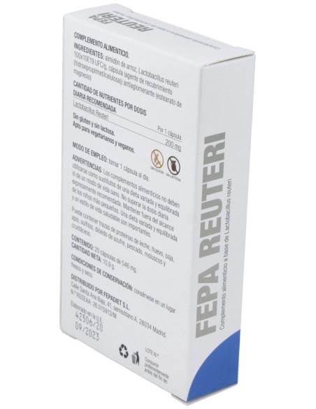 Fepadiet Reuteri 20Caps