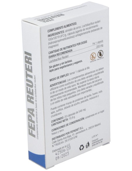 Fepadiet Reuteri 20Caps