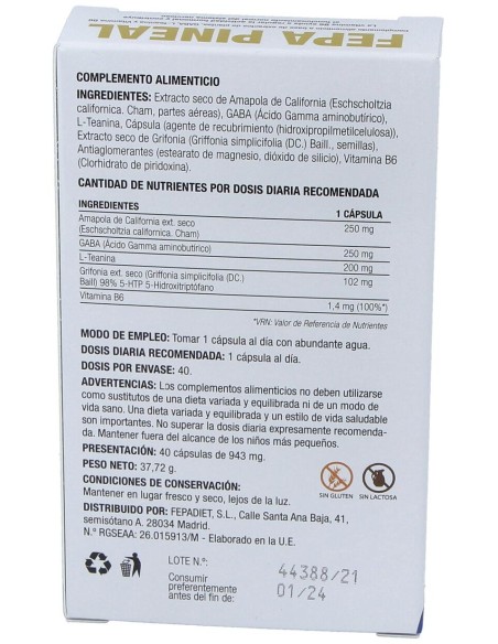 Fepa-Pineal 40Cap.