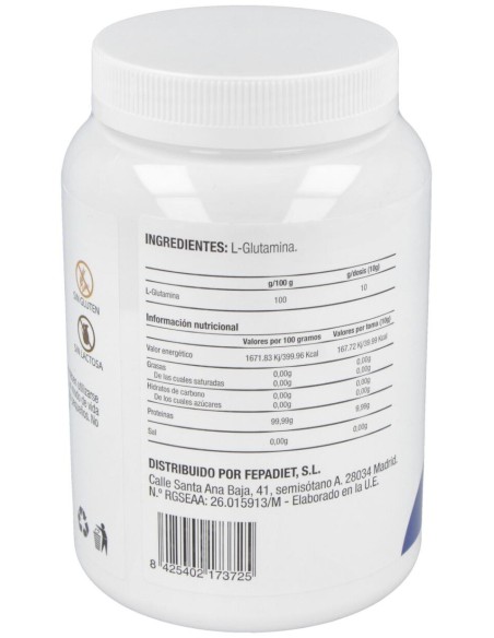 Fepa-L-Glutamina Sabor Neutro 500Gr.