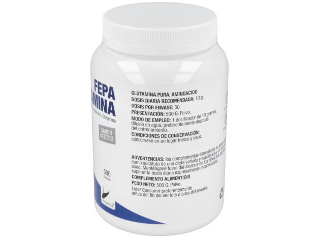 Fepa-L-Glutamina Sabor Neutro 500Gr.