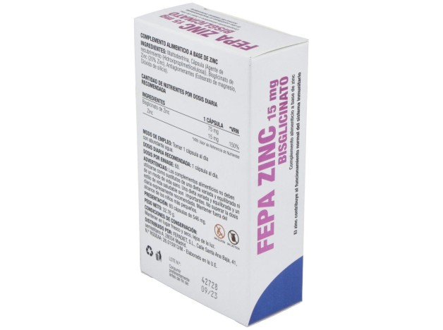 Fepadiet Fepa Zinc Bisglicinato 15Mg 60Caps