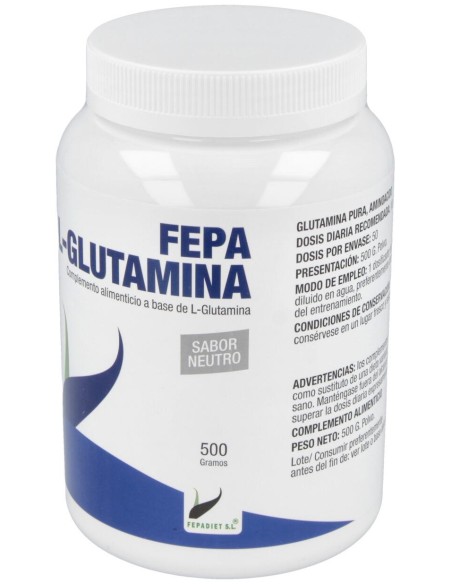 Fepa-L-Glutamina Sabor Neutro 500Gr.