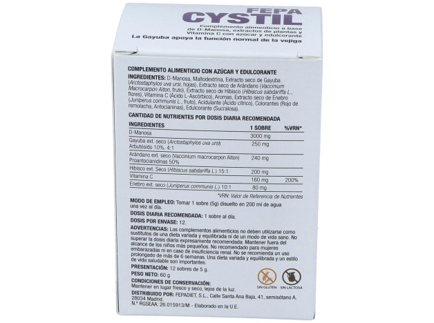 Fepadiet Fepa-Cystil 12 Sobres