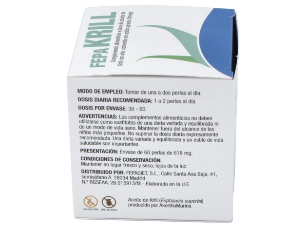 Fepa-Krill 500Mg. 60Perlas