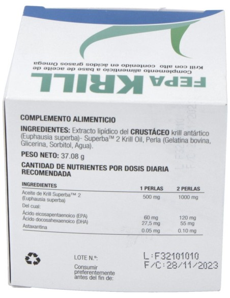Fepa-Krill 500Mg. 60Perlas
