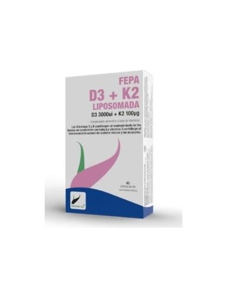 Fepadiet Fepa Vitamina D3+K2 Liposomado 40Caps