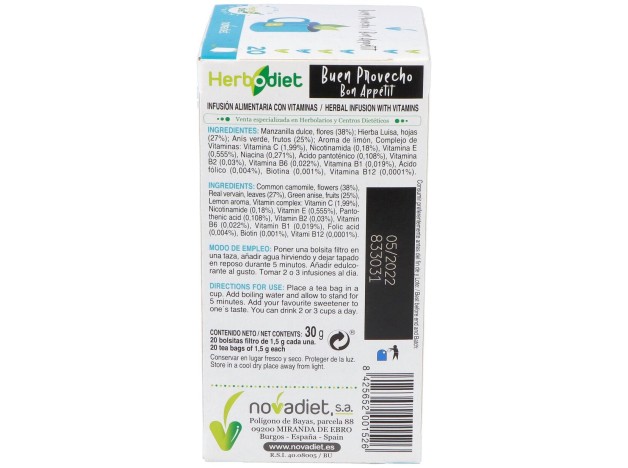 Novadiet Herbodiet Buen Provecho 20 Fil