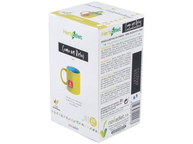 Novadiet Herbodiet Infusión Como Un Reloj, 20...