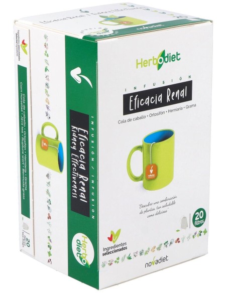 Herbodiet Herbodiet Eficacia Renal 20 Bolsitas Filtro