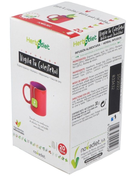 Herbodiet Inf. Vigila Tu Colesterol 20Filtros