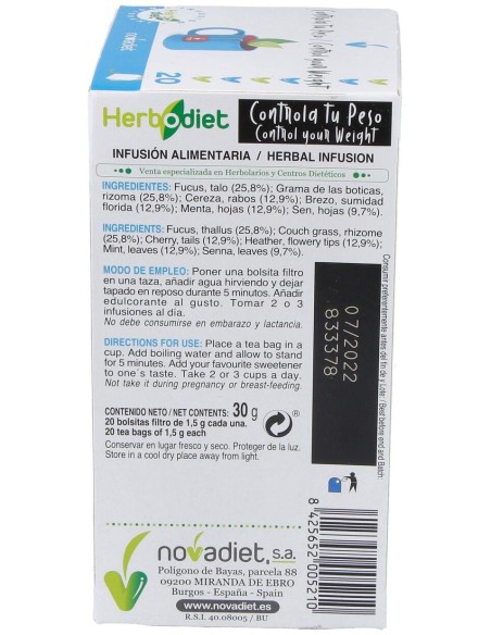 Herbodiet Inf. Controla Tu Peso 20Filtros